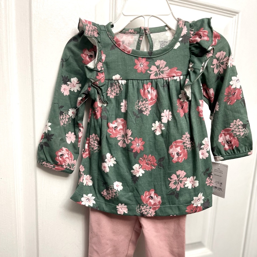 Carter’s 12m Two Piece Long Sleeve Floral Set